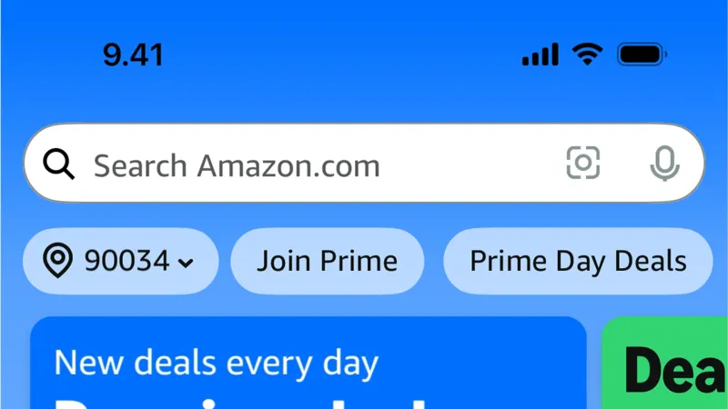 Home — Amazon Shopping, E-commerce UI