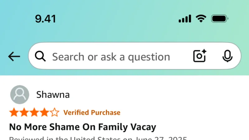 Stacked List — Amazon Shopping, E-commerce UI