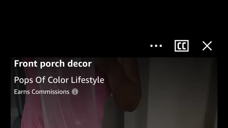 Video Player — Amazon Shopping, E-commerce UI