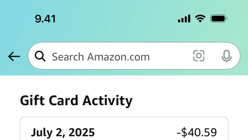 Stacked List — Amazon Shopping, E-commerce UI