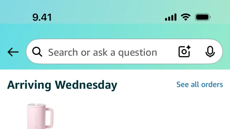 Progress — Amazon Shopping, E-commerce UI