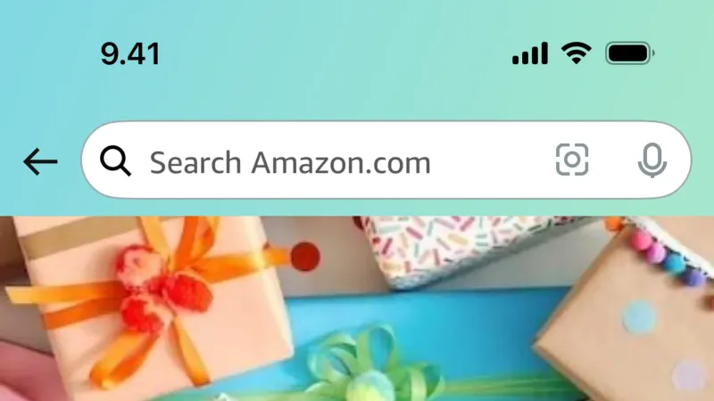 Set — Amazon Shopping, E-commerce UI