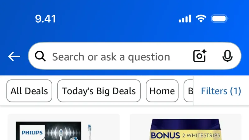 Progress — Amazon Shopping, E-commerce UI