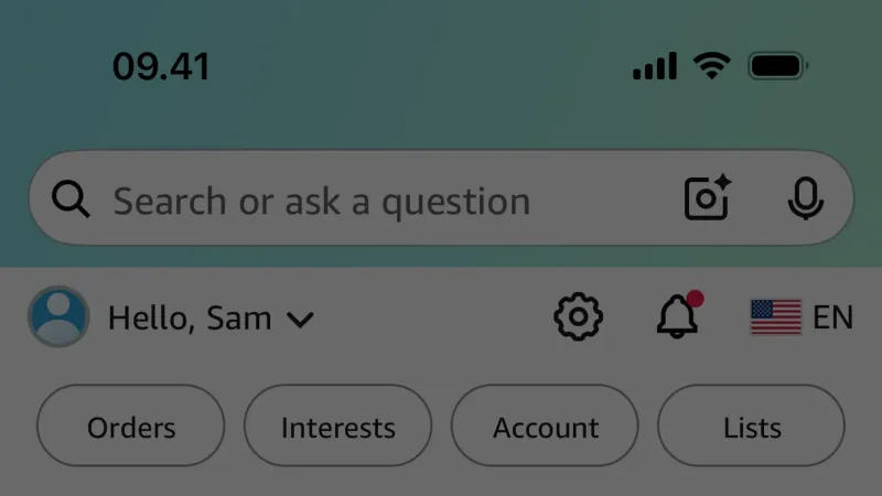 Confirmation — Amazon Shopping, E-commerce UI