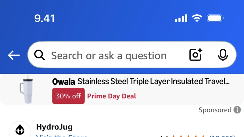 Product Detail — Amazon Shopping, E-commerce UI