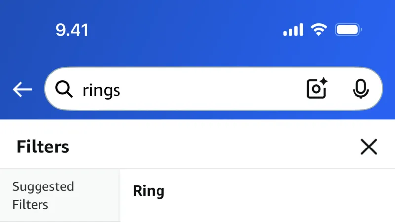 Filter & Sort — Amazon Shopping, E-commerce UI