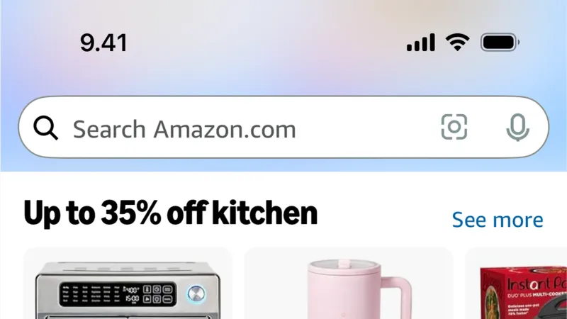 Home — Amazon Shopping, E-commerce UI