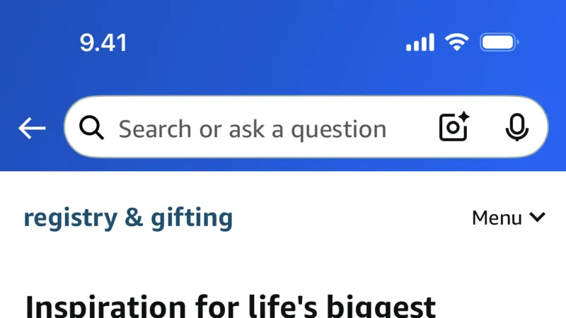 Feature Info — Amazon Shopping, E-commerce UI