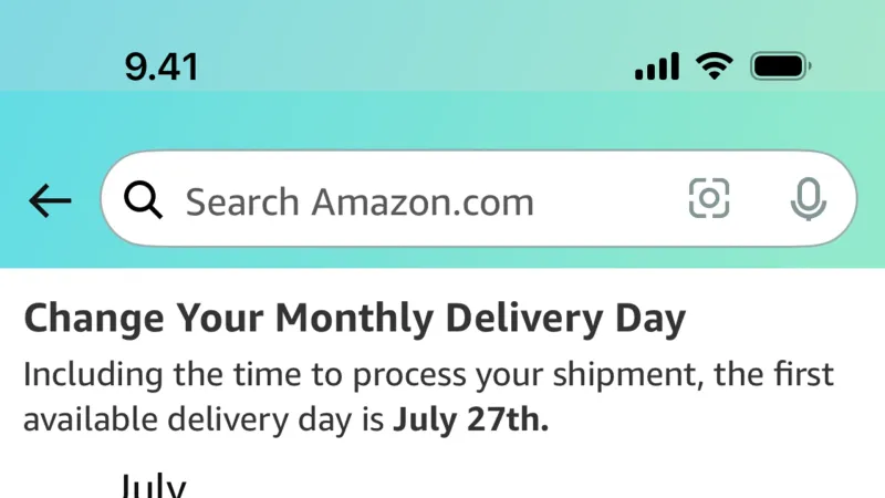 Edit — Amazon Shopping, E-commerce UI