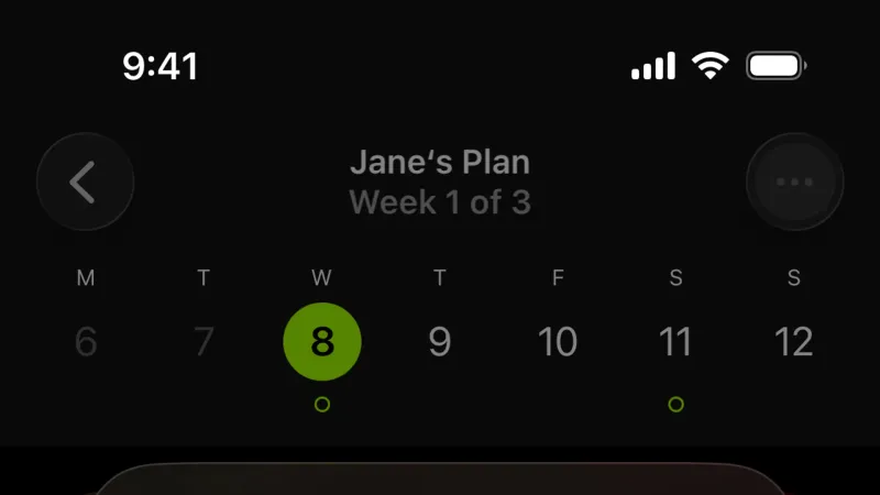 Dialog — Apple Fitness, Health UI