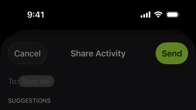 Error — Apple Fitness, Health UI