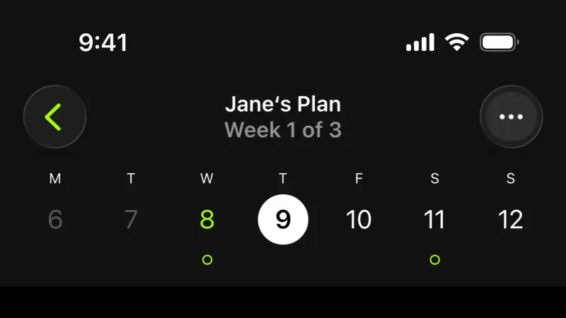 Empty State — Apple Fitness, Health UI