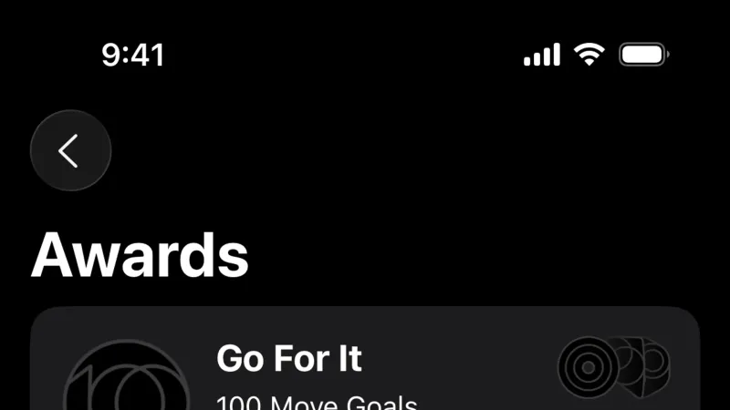 Empty State — Apple Fitness, Health UI