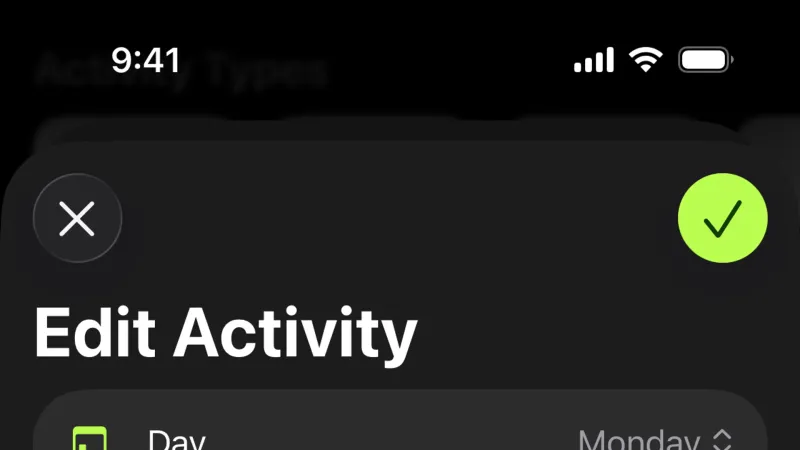 Edit — Apple Fitness, Health UI