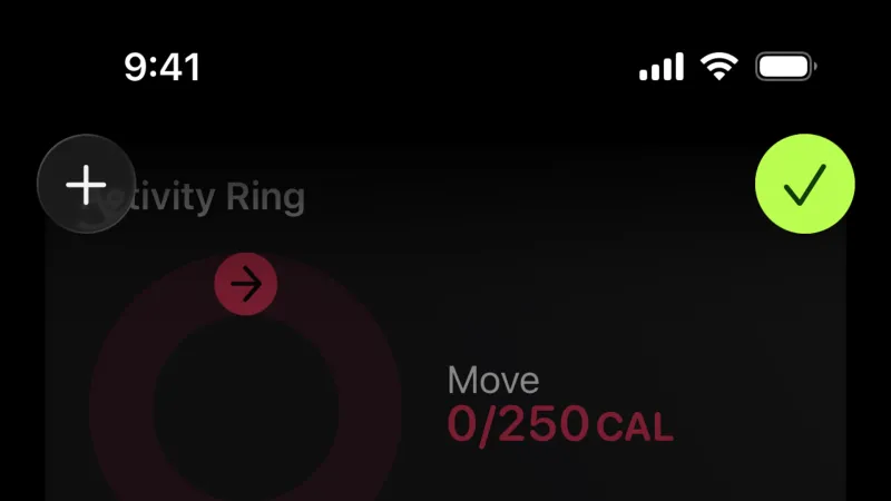 Reorder — Apple Fitness, Health UI
