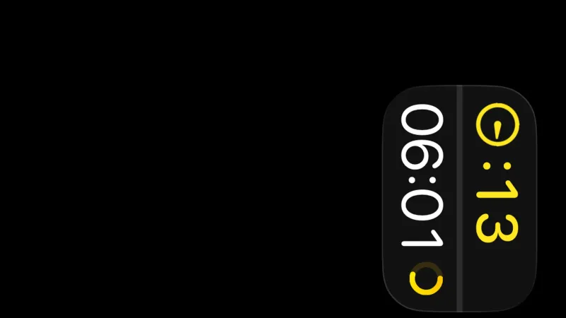 Timer & Clock — Apple Fitness, Health UI