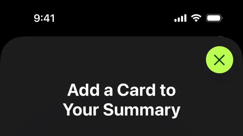 Feature Info — Apple Fitness, Health UI