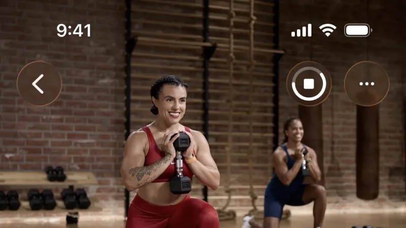 Upload & Download — Apple Fitness, Health UI