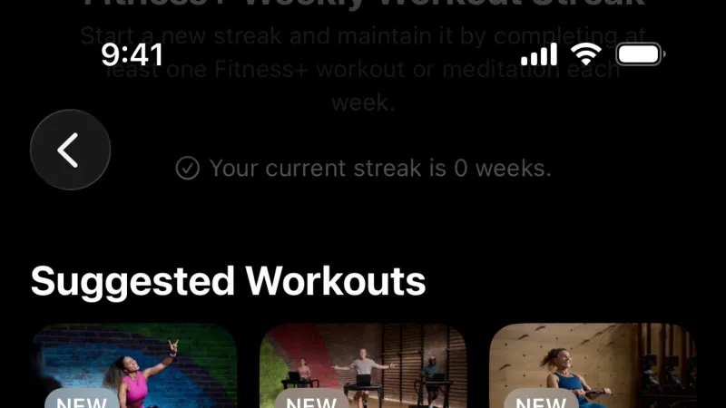 Date & Time — Apple Fitness, Health UI