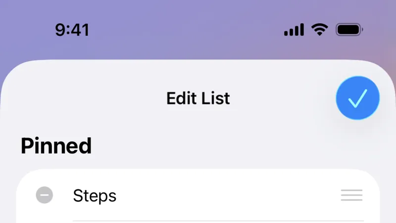 Edit — Apple Health, Health UI