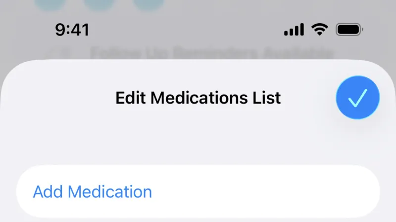 Edit — Apple Health, Health UI