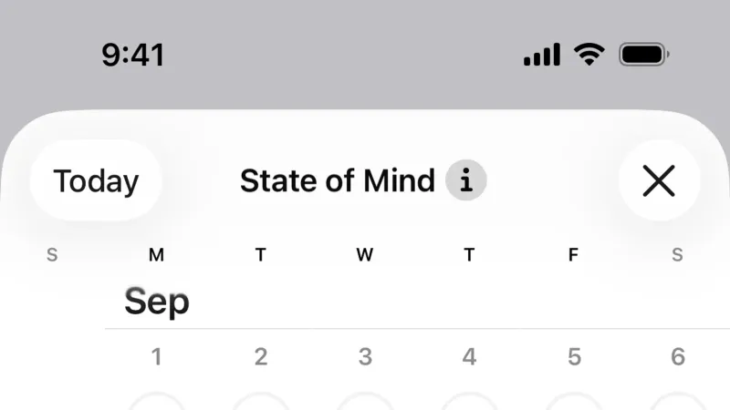 Date Picker — Apple Health, Health UI