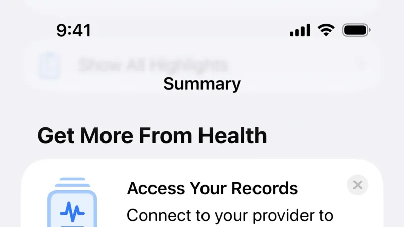 Stacked List — Apple Health, Health UI