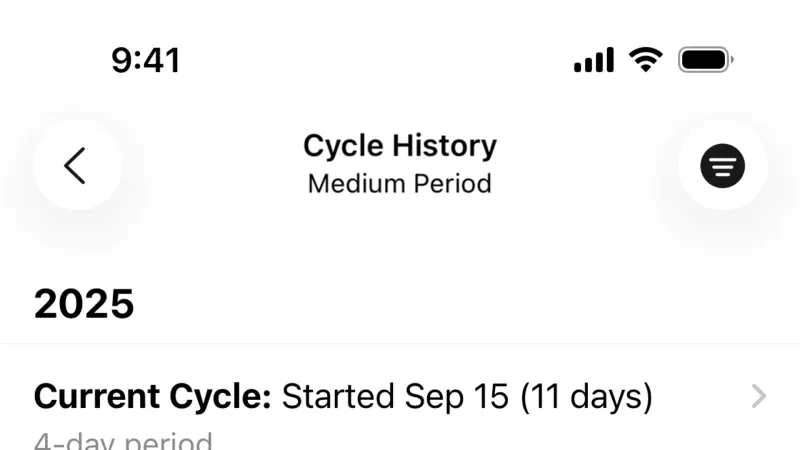 Timeline & History — Apple Health, Health UI