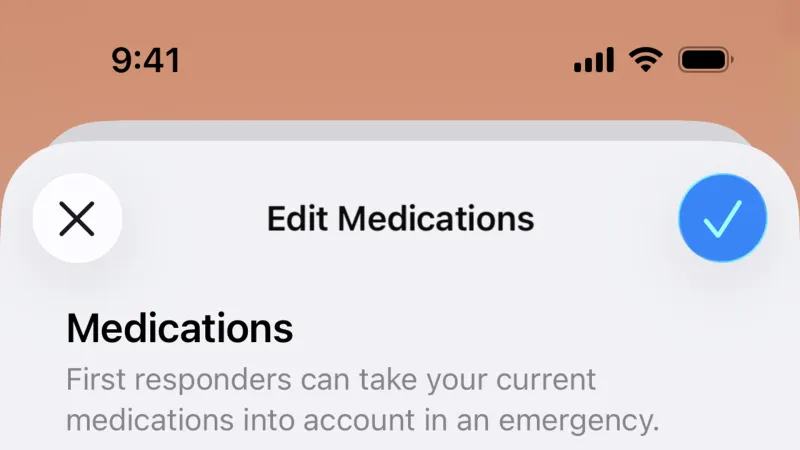 Edit — Apple Health, Health UI