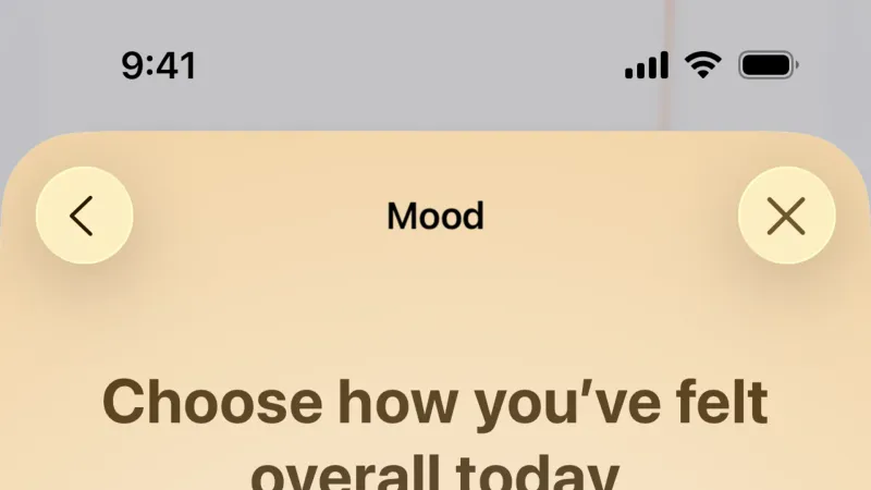 Select — Apple Health, Health UI