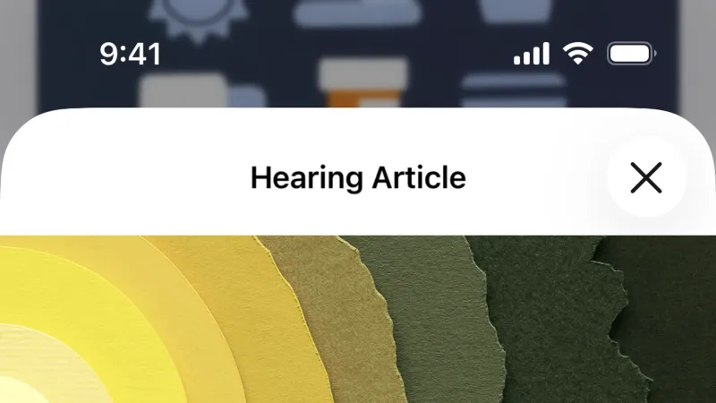 Article Detail — Apple Health, Health UI