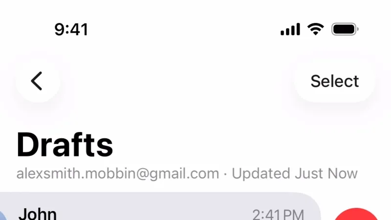 Button — Apple Mail, Communication UI