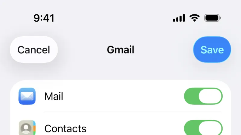 Switch — Apple Mail, Communication UI