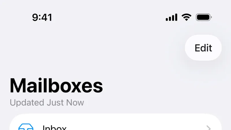 Accordion — Apple Mail, Communication UI