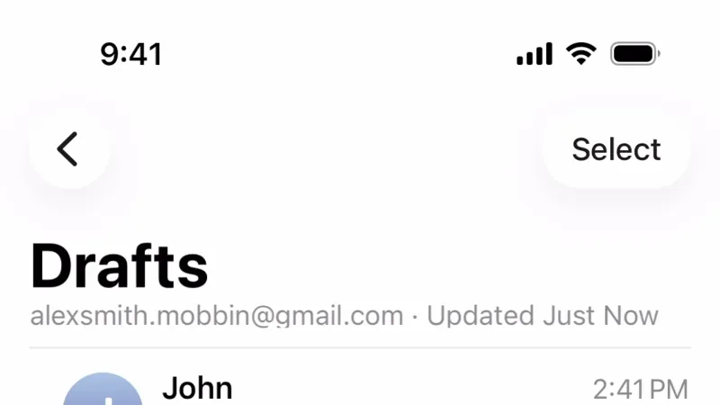 Avatar — Apple Mail, Communication UI