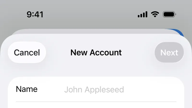 Add & Create — Apple Mail, Communication UI