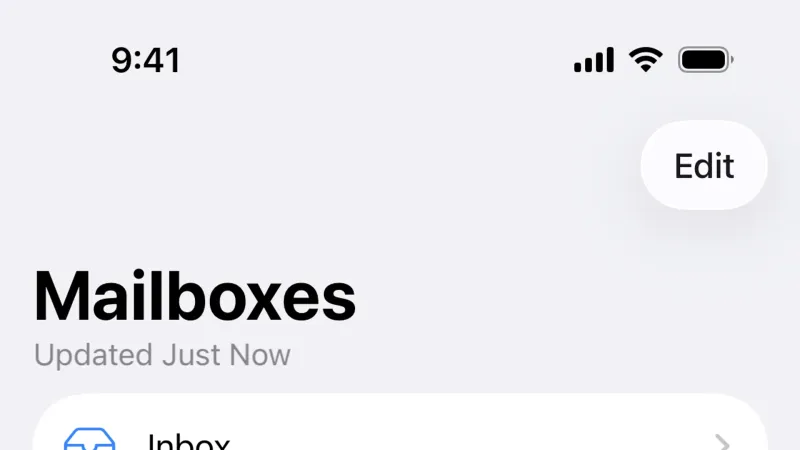 Accordion — Apple Mail, Communication UI
