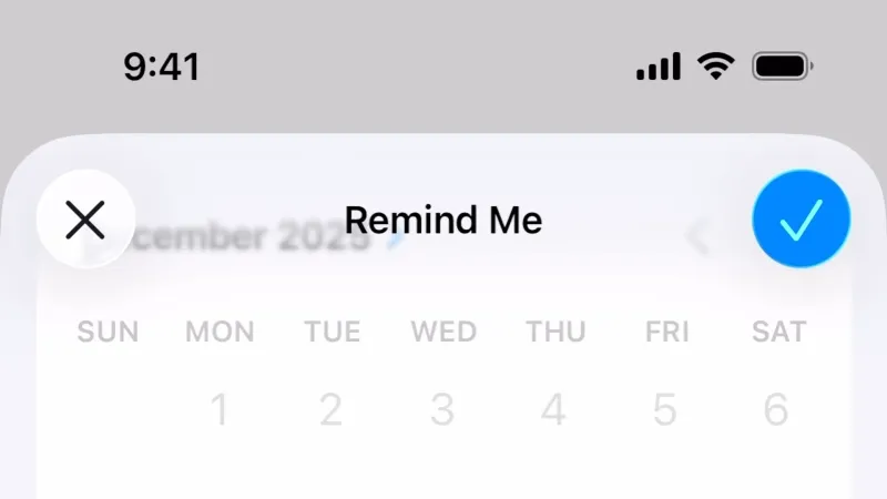 Time Picker — Apple Mail, Communication UI
