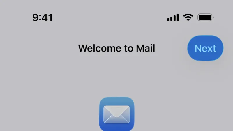 Dialog — Apple Mail, Communication UI