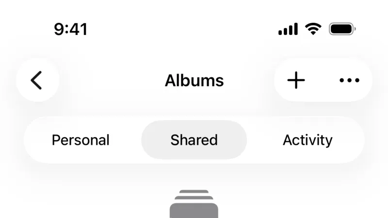 Empty State — Apple Photos, Productivity UI