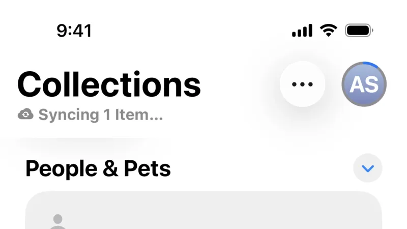 Empty State — Apple Photos, Productivity UI