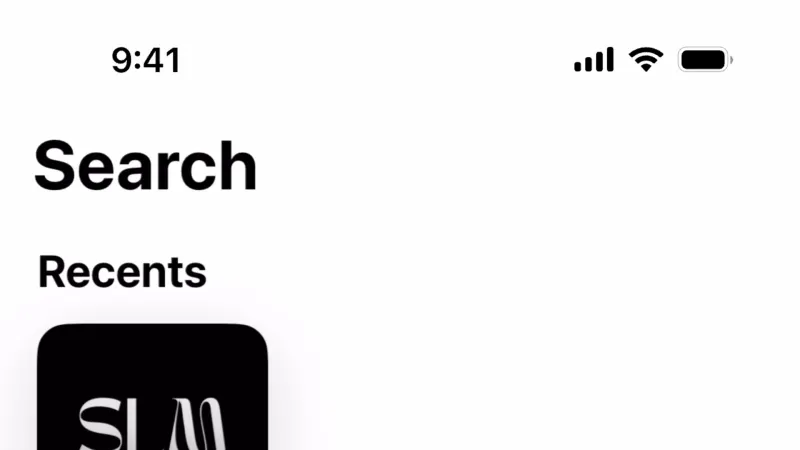 Search Bar — Apple Photos, Productivity UI