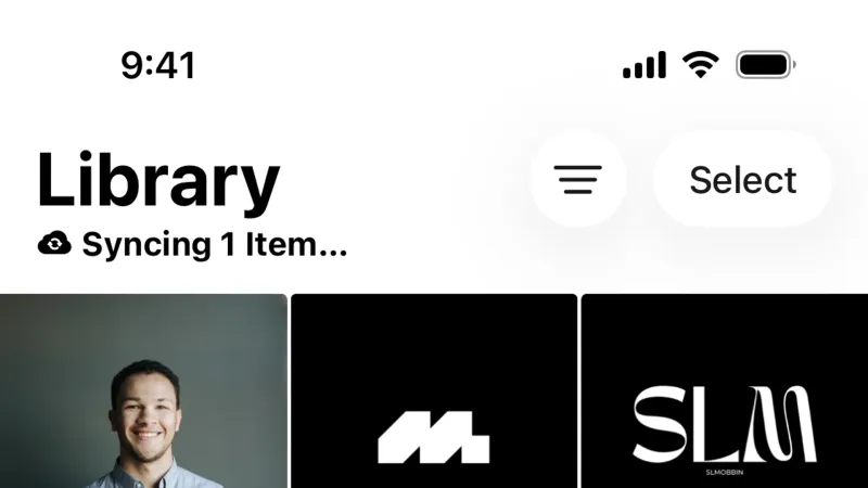 Gallery — Apple Photos, Productivity UI