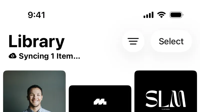 Gallery — Apple Photos, Productivity UI