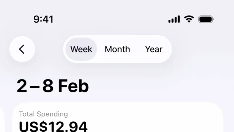 Charts — Apple Wallet, Fintech UI