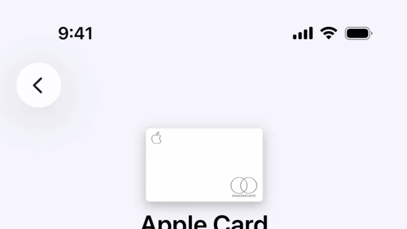 Toolbar — Apple Wallet, Fintech UI