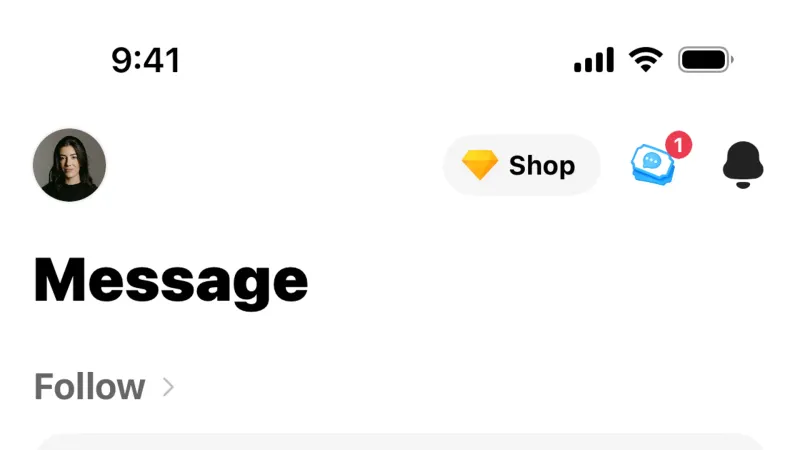Emails & Messages — Azar, Social UI