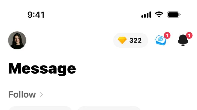 Emails & Messages — Azar, Social UI