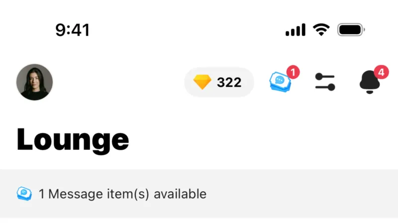 Toolbar — Azar, Social UI