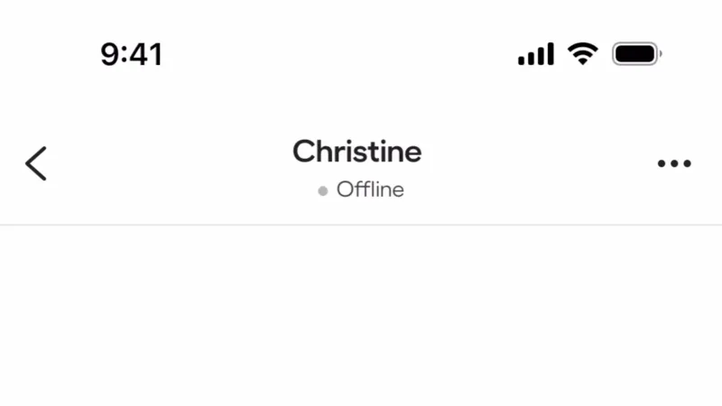 Chat Detail — BFF, Social UI